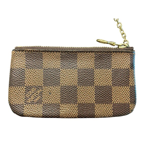 Authentic Louis Vuitton Damier Ebene Canvas Key Pouch - Picture 2 of 14